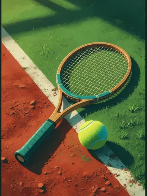 Ilustración de tenis